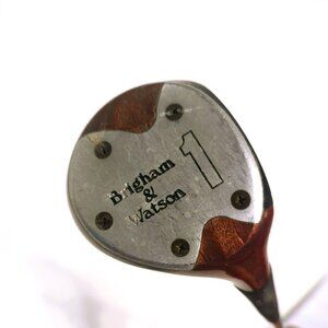 Vintage Brigham & Watson Wooden Golf Club Driver No. 1 Original Grip